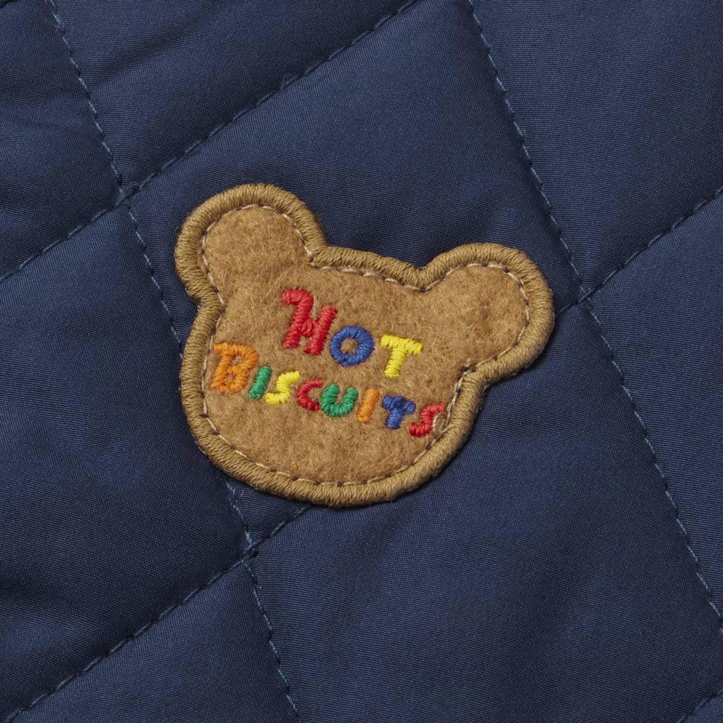 Miki House Hot Biscuits Темно-синий джемпер для мальчиков и детей, синий, 90 см, для девочек, 73-3704-497