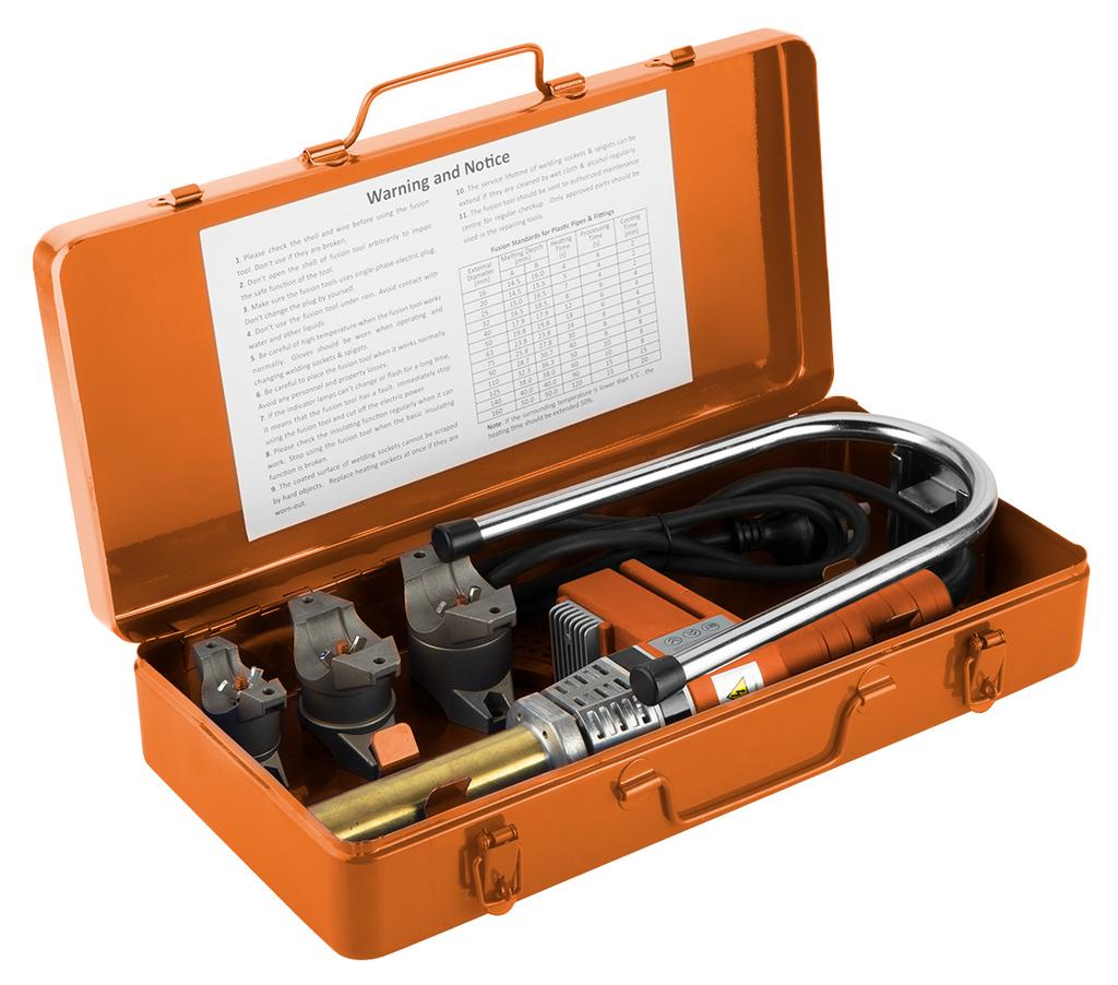 Plastic pipe welder 700W, 3 sleeves
