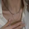 Safety Pin Gothic Women Clavicle Chain Sweater Necklace Party Jewelry Korean Style Pendant Necklace