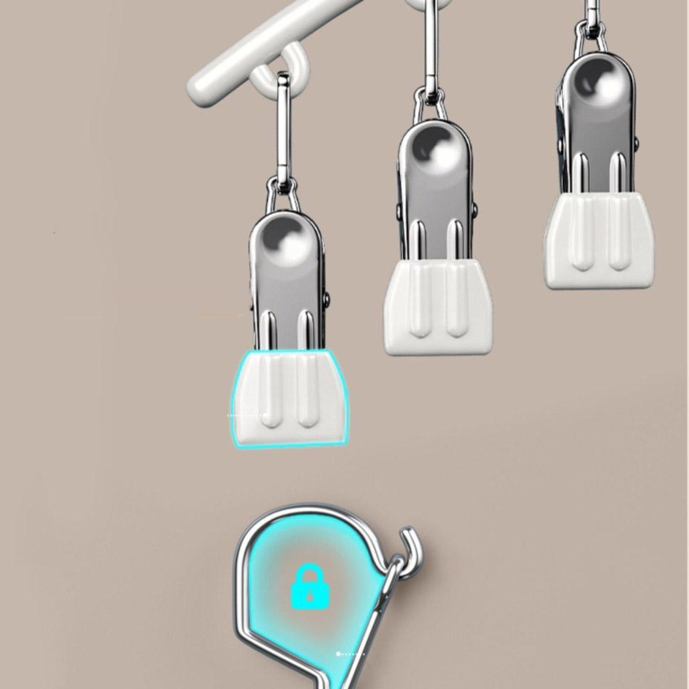 Сушильная стойка для носков, стойка для сушки на открытом воздухе, ветрозащитная пластиковая сушилка для одежды, вешалка для пальто из пластика, нескользящая куртка для дома