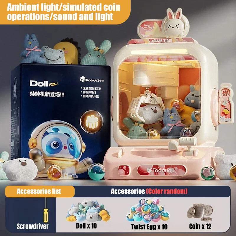 Электрическая кукла, чтобы ловить, машина-автомат с клешней, мини-куклы для рисования, аркадный кран, монетоприемный, игра, дистанционное управление, счетные игрушки, для детей