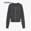 MO&Co. Women's Slim-Fit Wool Blend Round Neck Sweater