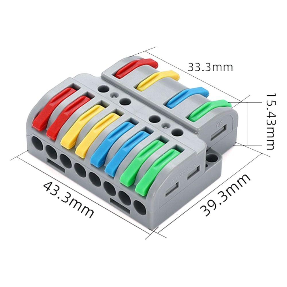 Mini Wire Connector Universal Compact Fast Connector Push-in Terminal Blocks Electrical