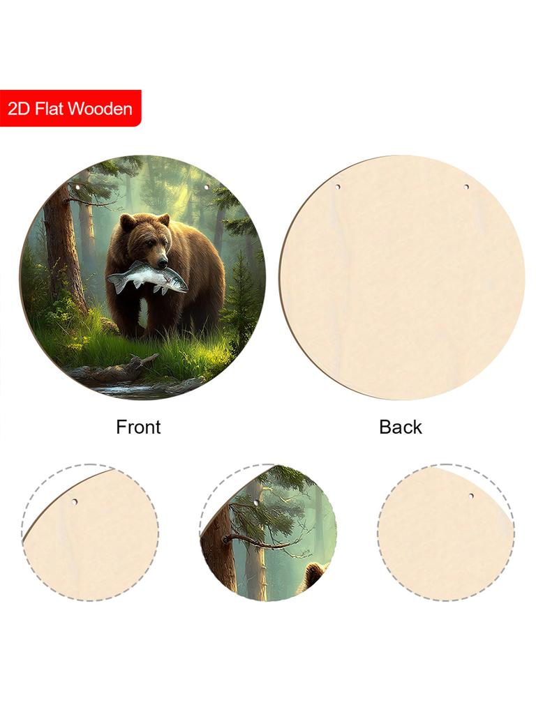 2D плоские деревянные подвесные декоративные таблички, семейное украшение для стены или двери, садовое украшение, подарки на новоселье для друзей