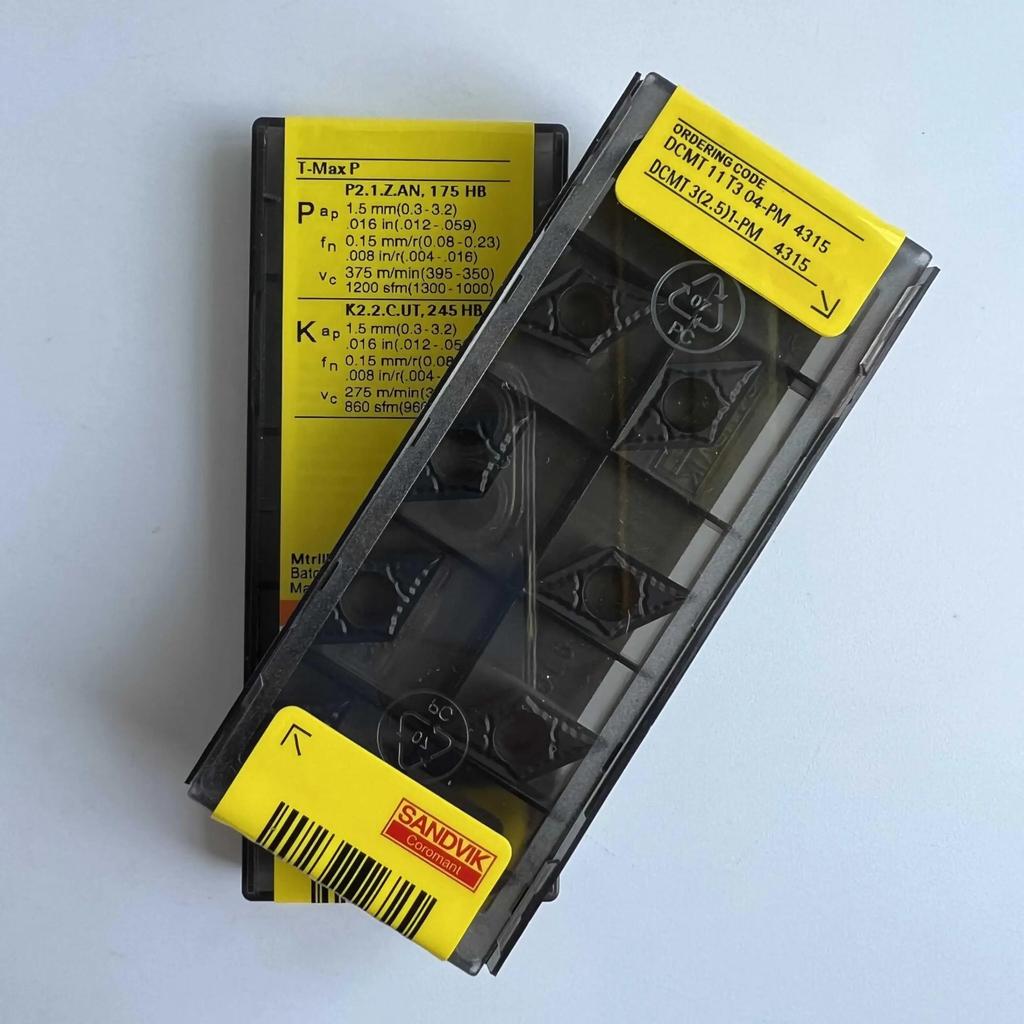 Original Sandvik / DCMT11T304-PM 4315  / CNC Lathe Carbide Blade 10 Pcs