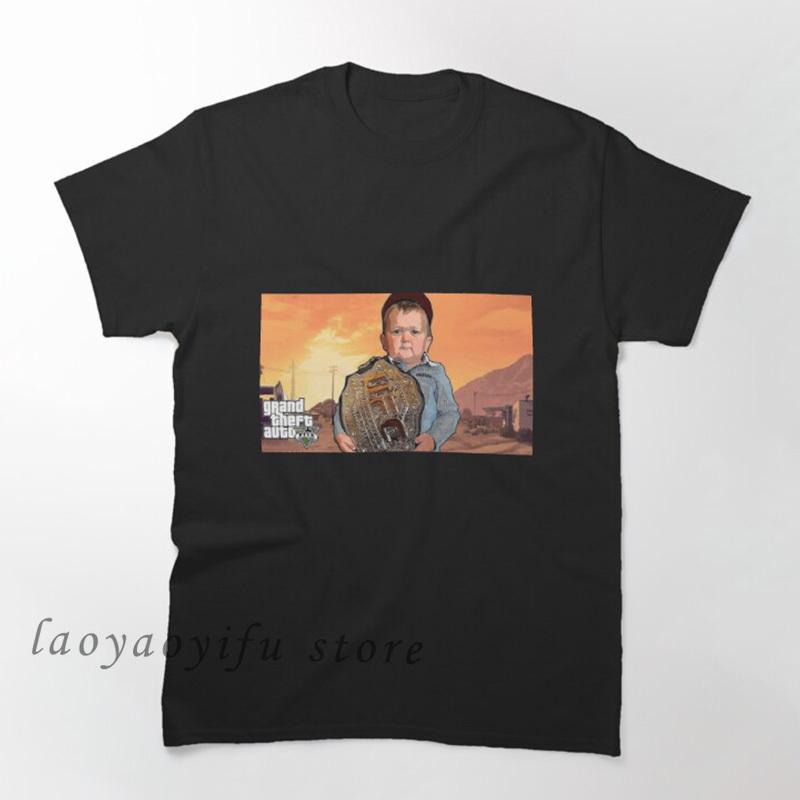 Классическая футболка Hasbulla Fighting Meme, мини-футболка Khabib Blogger, забавные футболки с рисунком, футболка унисекс из полиэстера, кавайная одежда на заказ