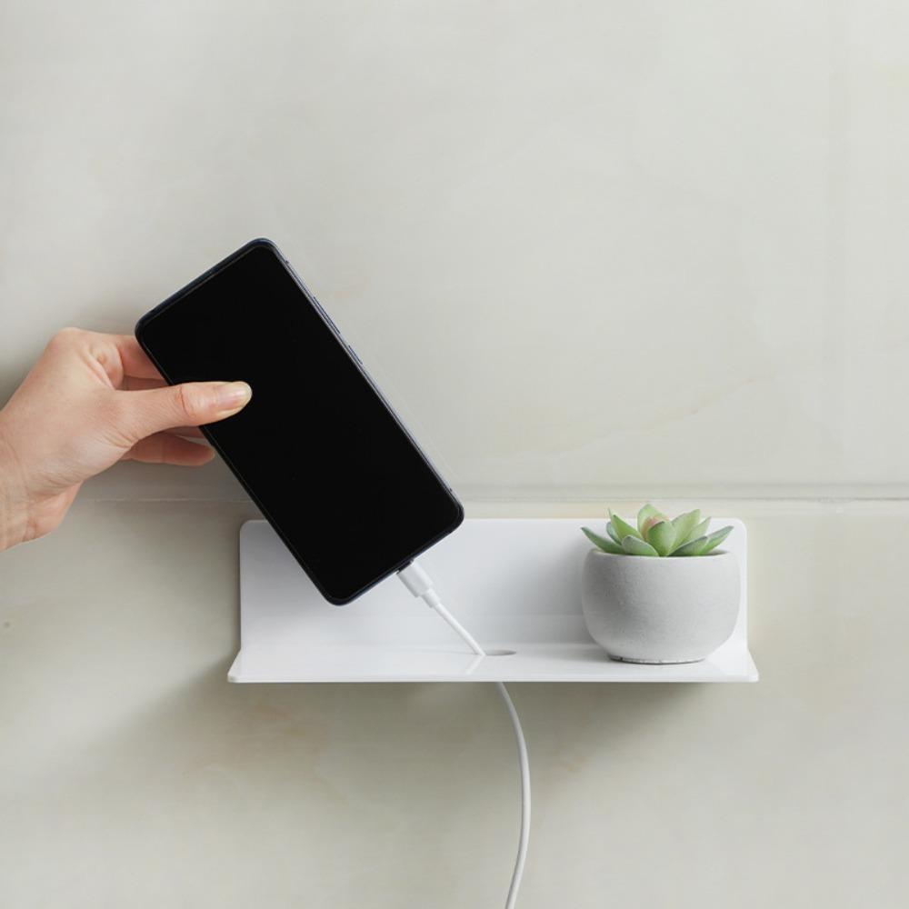 Настенные плавающие полки Акриловая клейкая полка Полка-выступ для дисплея Детская книжная полка Ванная комната