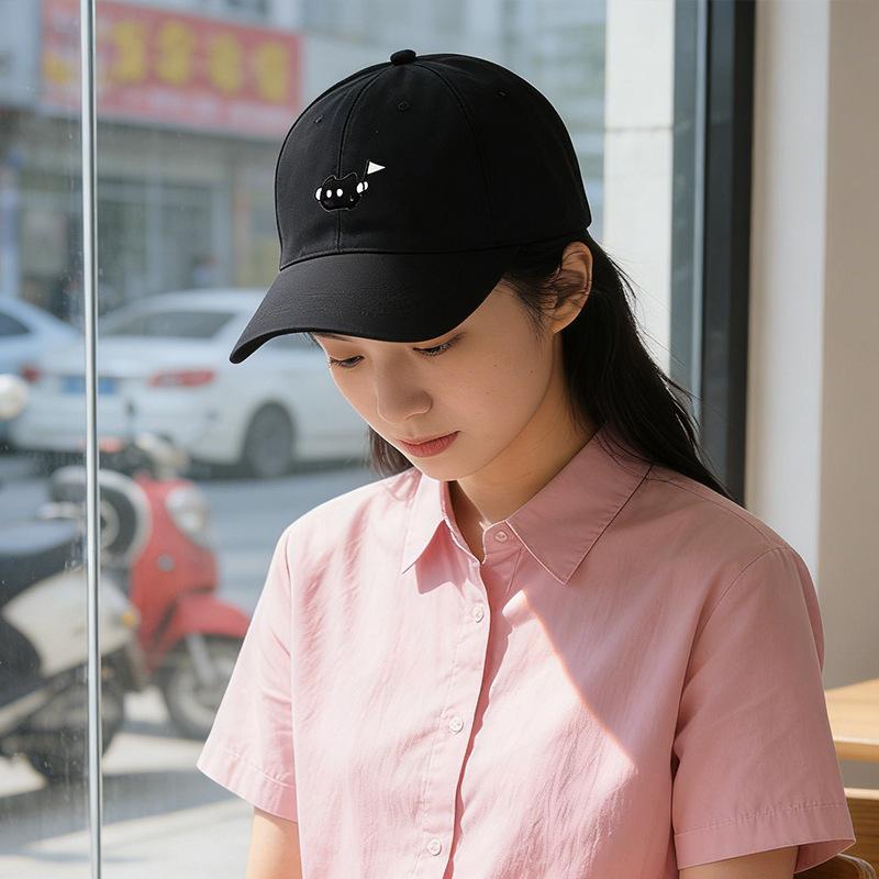 Baseball caps Children's simple and versatile sun caps Cross-border face-showing small sunscreen