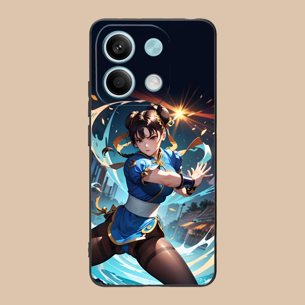 Чехол для телефона Street Fighter Chunli для POCO M7 M6 M5 M4 M3 X7 X6 X5 X4 X3 Pro GT 5G Цветной Печатный Чехол Мобильные Телефоны Роскошный