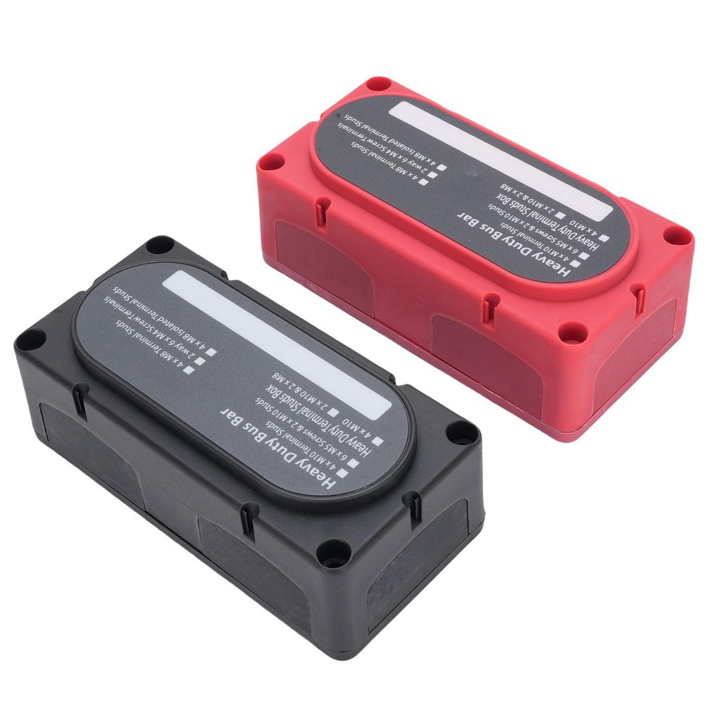 12 Way M8 Terminal Block 150A Multifunctional Power Distribution Busbar Automobiles RVs Marine