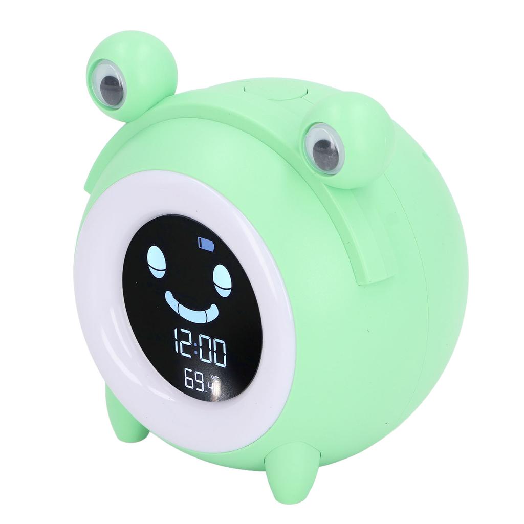 Детский будильник в форме мультяшного животного, нежный музыкальный ночник, цифровые часы для обучения времени