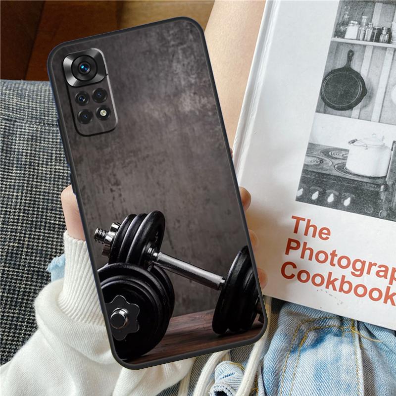 Чехол для телефона Bodybuilding Gym Fitness для Redmi Note 10 9 8 11 12 Pro 9S 10S 11S 12S Чехол для Redmi 12 12C 9C 10C 13C