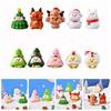 DIY Miniature Dairy Sheep Home Decoration Santa Claus Christmas Tree Figurines Micro Landscape