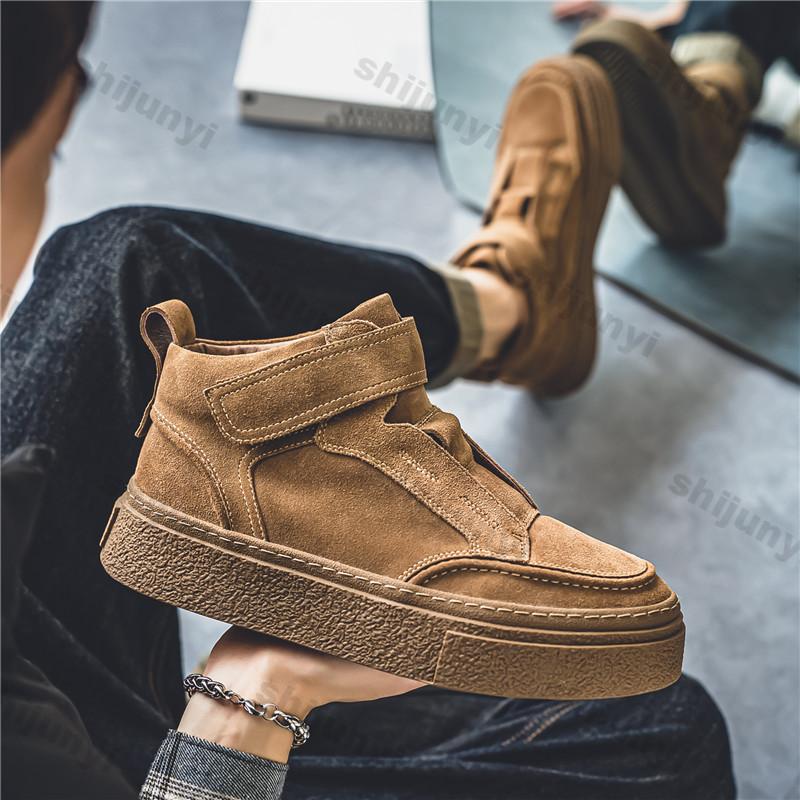 Мужские повседневные кроссовки с высоким верхом, трендовая вулканизированная обувь, мужская весенне-осенняя удобная спортивная обувь, мужская повседневная обувь для скейтборда, Zapatillas