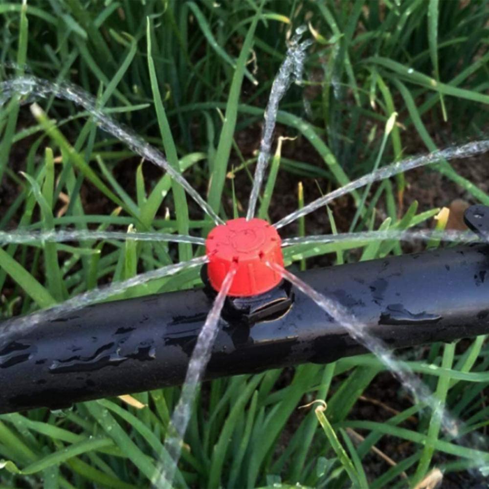 50 шт. регулируемые капельницы для орошения, разбрызгиватели 1/4 дюйма, капельницы-эмиттеры, микро-разбрызгиватели для капельного орошения