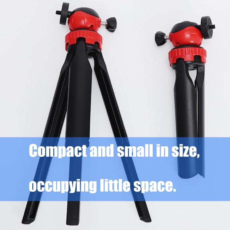 Мини-штатив для настольной съемки, ручной кронштейн-держатель, гибкая шаровая головка, крепление с винтом 1/4 дюйма для селфи