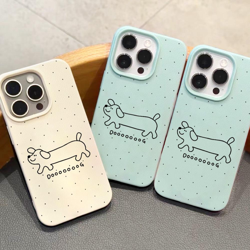 Чехол для телефона iPhone 11 13 XR XS Max, чехол для iPhone 12 14 15 16 Pro Max 12 Pro 15 Plus, кожаный, окрашенный, водонепроницаемый, устойчивый к падениям и износу, мультяшный