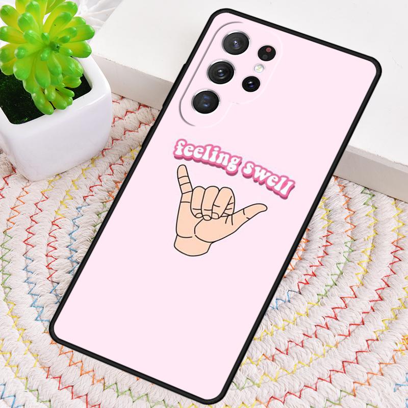 Чехол для телефона TPU Surfer Surf Hang Loose Shaka для Samsung Galaxy note 10 pro S26 S25 S24 S23 S22 Ultra Plus S21 FE S20