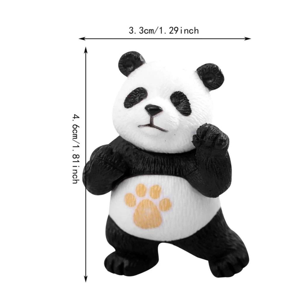 4 Pcs Panda Miniature Decor Items Set for Unique Gift,Home,Living Room,Office,Restaurant Decor,Showpiece,Perfect Valentine Decoration Items