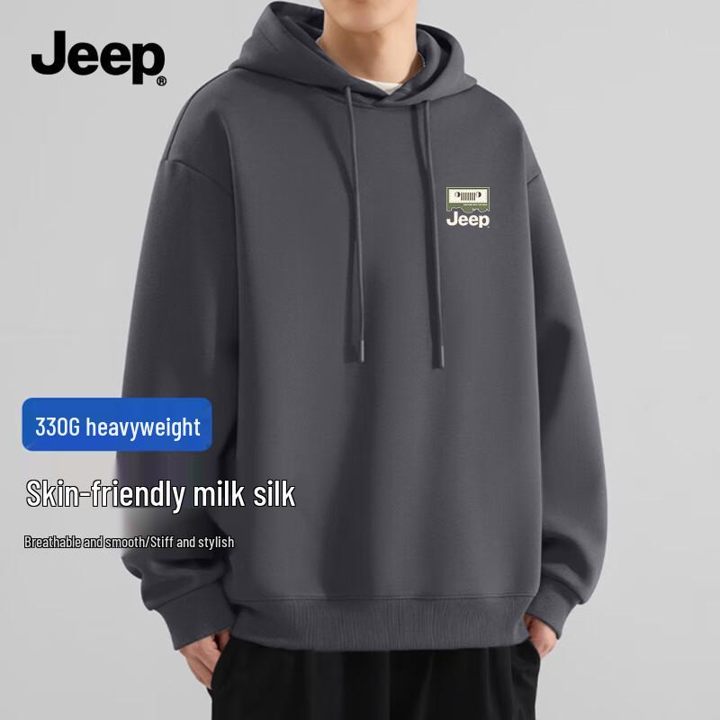 Jeep Мужская повседневная толстовка с капюшоном