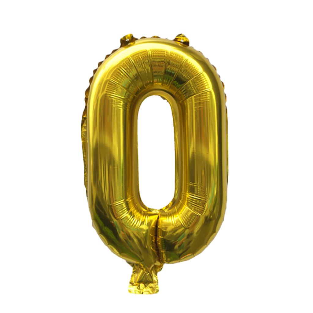 Алюминиевая пленка фольгированный воздушный шар с цифрами Широкое применение Безопасные и прочные цифры 0-9 фольгированные шары
