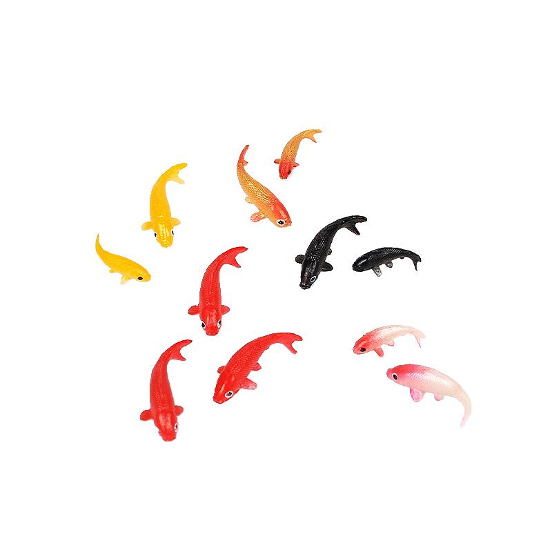 Миниатюрная модель рыбки, кукольный домик, игрушка-симулятор, карп кои, золотая рыбка, аквариум, декор, детский игрушечный домик, микроландшафтный орнамент