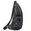 Genuine Leather Men's Chest Bag Premium Sense Cowhide Casual Chest Bag Men's Shoulder Crossbody Bag