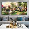 5D Diy Full Drill Diamond Painting Pastoral Scenery Cross Stitch Embroidery Landscape Rhinestone Pictures Living Room Home Decor
