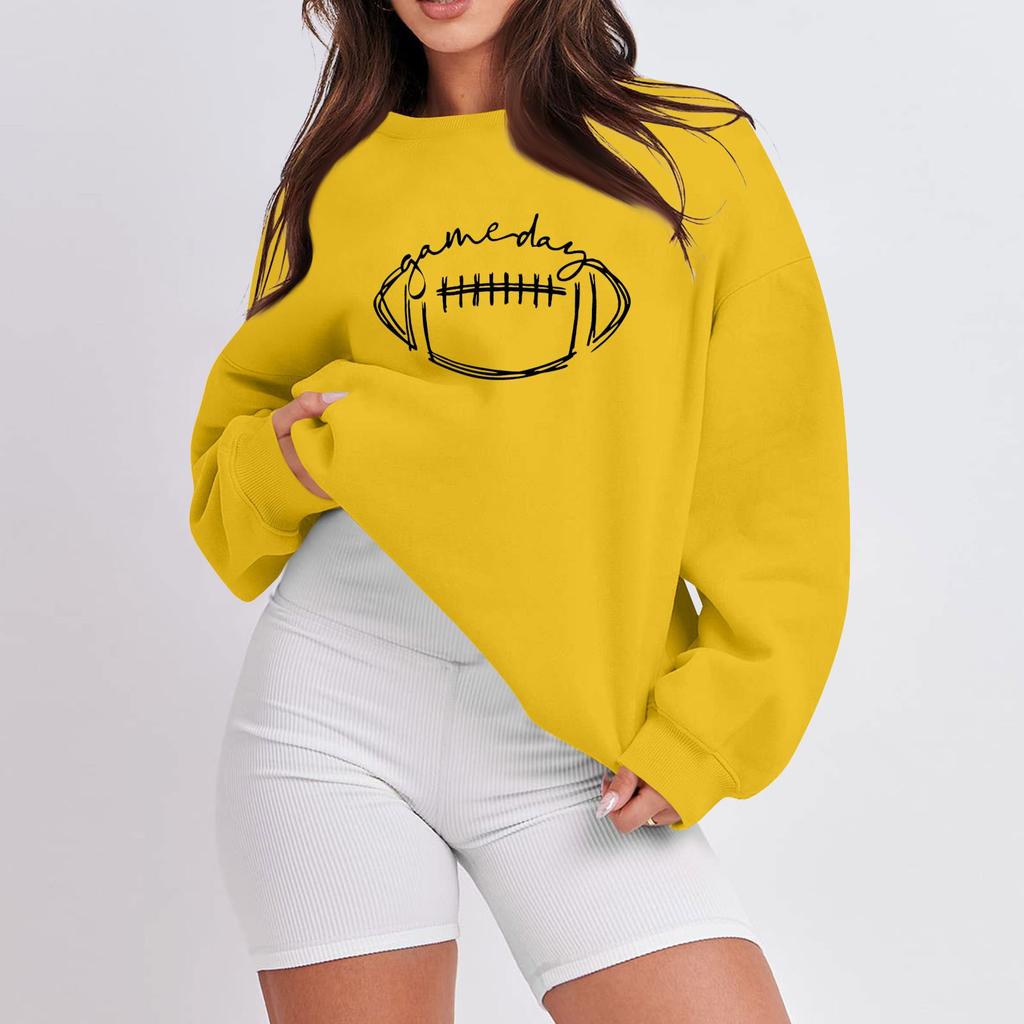 Женская повседневная мода с длинным рукавом и принтом, с круглым вырезом, свободная толстовка