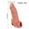 Reusable Condom Penis Extension Sleeve Delay Ejaculation Cock Cover Penis Extender Vibrator Sex Toys For Men Adults Products
