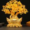 Lucky Money Tree Chinese Gold Ingot  Fortune Tree Ornament Wealth Ornament Home Office Table Decoration Tabletop Crafts