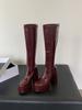 High-heeled French Knee-length Boots Women's Boots Autumn 2025 New Spice Girl High-end Knight Boots