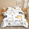 Анимационный Сериал 3D Цифровая Печать Комплект Постельного Белья из Трех Предметов Простыня Пододеяльник