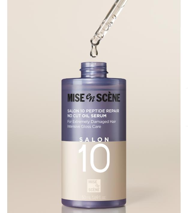 Mise-en-scène Salon 10 Peptide Repair No Cut Oil Serum 50ml – Repairing Hair Oil for Damaged Hair