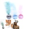 Cat Toy Star Ball Plus Feather Eva Light Foam Ball Throwing Funny Interactive