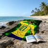 1pc Neymar17 Beach Towel, Beach and Seaside Swimming Pool Equipment, Fashion Pattern, Rectangular, Travel Essentials
