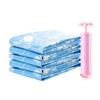 5 Pack Vacuum Bag with Manual Pump Reusable Vacuum Storage Bags Leakproof Space Saver Sealer for Home Travel Bedding Clothes