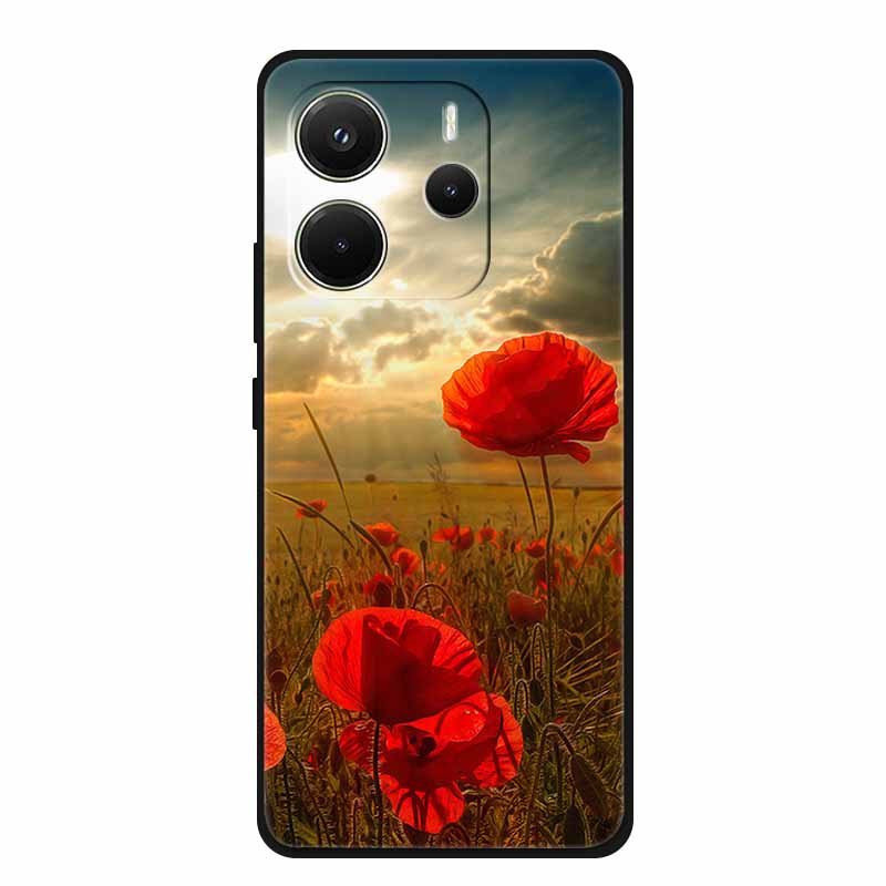 Для Xiaomi Redmi Note 14 4G Global Чехол Роскошный ТПУ Мягкий Силиконовый Чехол Чехлы для Телефона для 24117RN76G Защитный Новый Бампер Funda