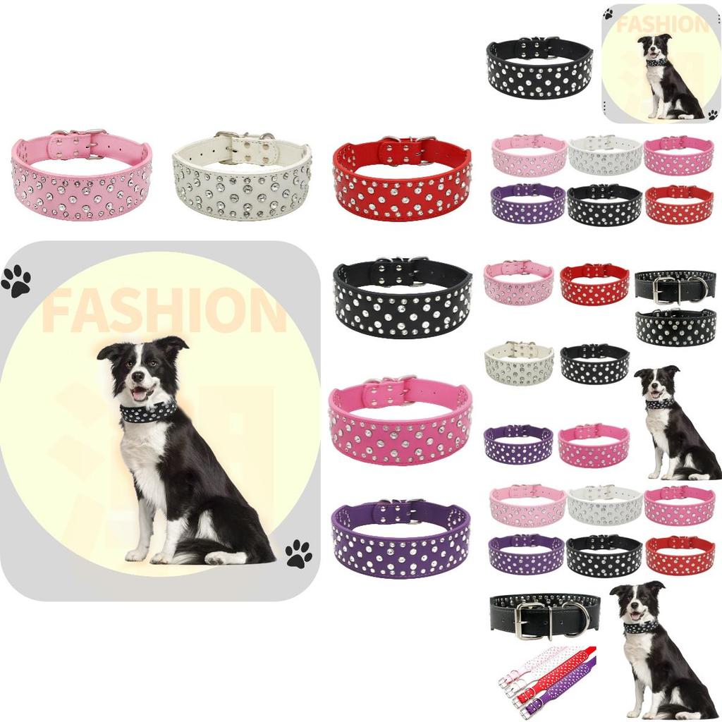 Расширяющаяся цепочка-ошейник для питомца с великолепным дизайном из страз, доступны различные цвета