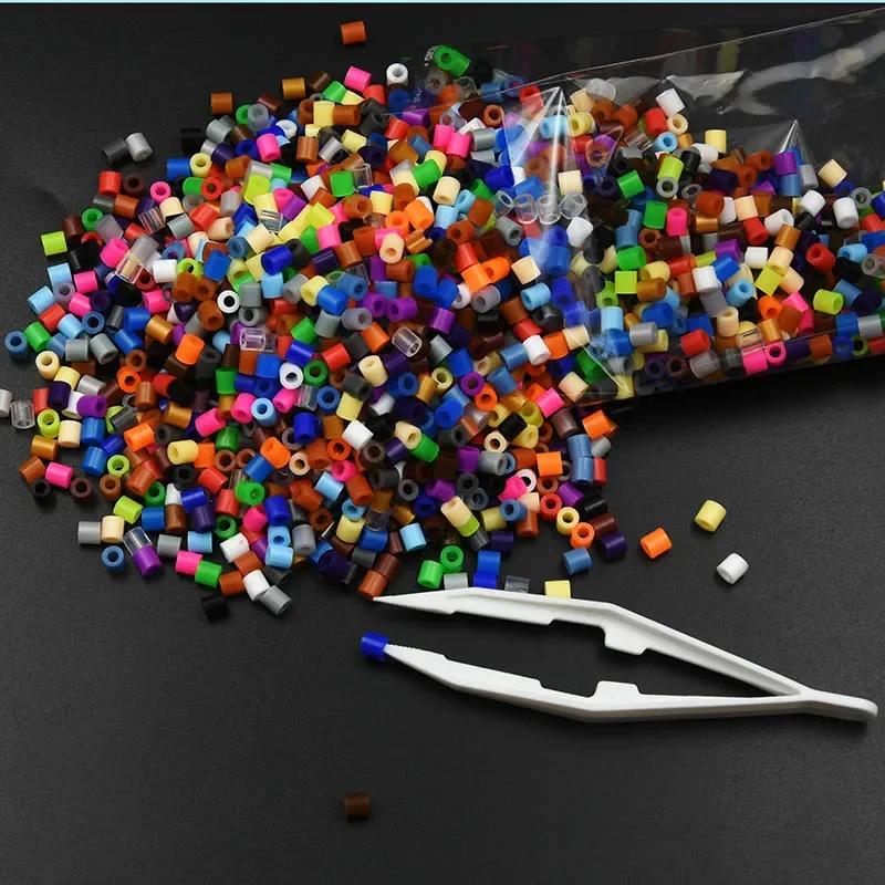 5 мм 500 шт. черный, белый, серый, синий, зеленый, фиолетовый, бусины Hama для детей, железный предохранитель, бусины Perler, головоломка «сделай сам», пиксель-арт, подарок, детская игрушка