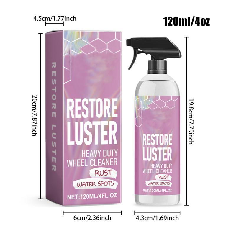 Automobile Wheel Cleaner Heavy Duty Wheel Cleaner Effective Rim and Tire Cleaner 120ml Powerful Brake Cleaner Spray Car Wash