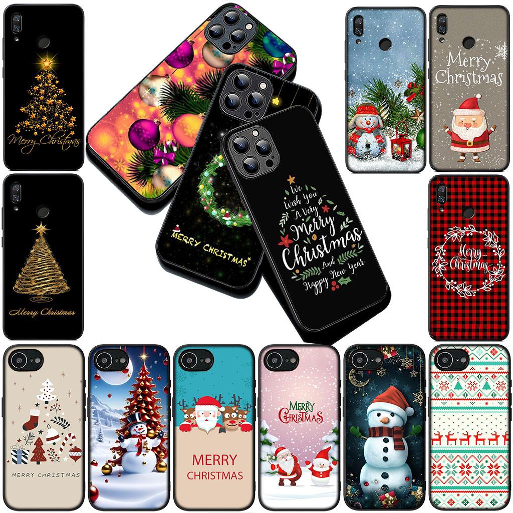 Santa Claus Merry Christmas Tree Deer Phone Cover for Apple iPhone 17 Air 12 13 Pro Max Mini ProMax 7 + 8 Plus Soft Case