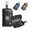 Чехол-кошелек для автомобильного ключа из углеродного волокна для Camry Yaris Hilux Prius Avensis Auris Corolla, аксессуар для интерьера автомобиля