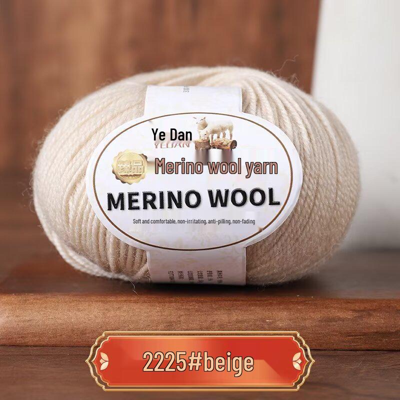 Пряжа из мериносовой шерсти средней толщины ручной вязки для свитеров, шарфов, шапок - 213 Овечья шерсть - 3 нити