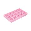 1PC, Flocking Jewelry Box Jewelry Tray, Color: Pink