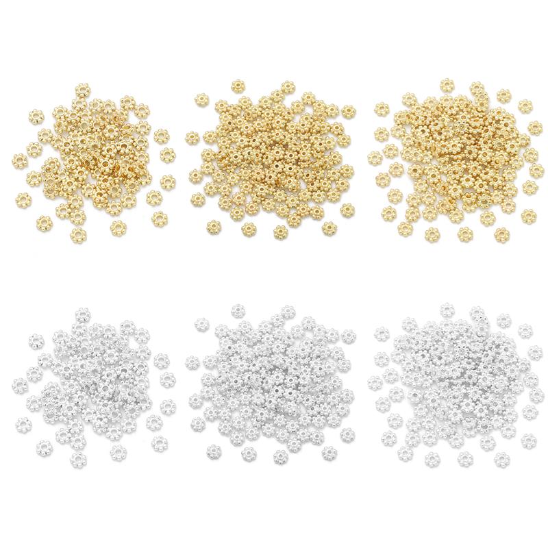 10 шт., медная корзина с покрытием, снежинка, разделительные бусины для DIY, ожерелье, браслет, серьги, изготовление ювелирных изделий, аксессуары для рукоделия