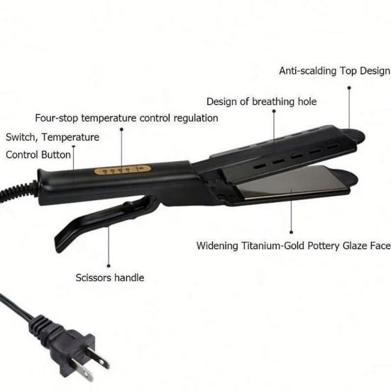 Неповреждающий выпрямитель для волос с 4 утюжками для паровой терапии с регулируемой температурой и турмалиновыми керамическими пластинами Выпрямитель для волос и бигуди