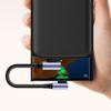 Короткий кабель USB - Type C для зарядки 6A, кабель для быстрой зарядки с поддержкой Power Delivery, нейлоновая оплетка, поддержка для телефонов, ноутбуков
