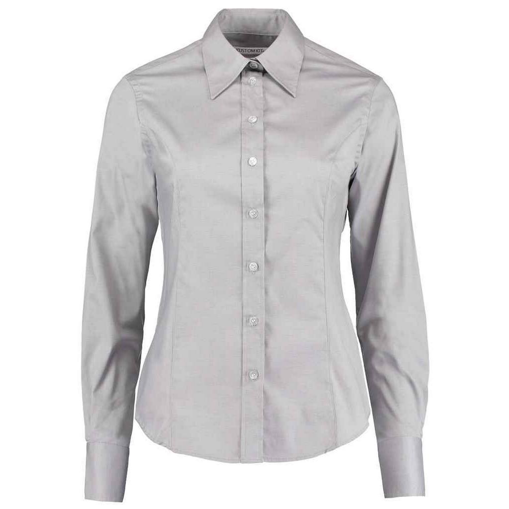 Kustom Kit Womens/Ladies Premium Oxford Tailored Long-Sleeved Shirt