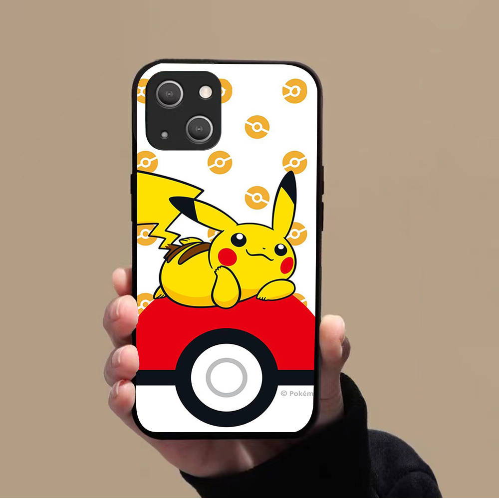 Мягкий чехол KK-44 Pikachu для Xiaomi Poco F5 F6 M6 X3 X6 Redmi 10A 10C 12C 13C 9A 9C 9T A3 A3X Note 8 9 10 11 12 13 C65 C50 C51 C55 Pro Plus 4G 5G